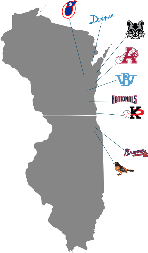 Wisconsin State League Map